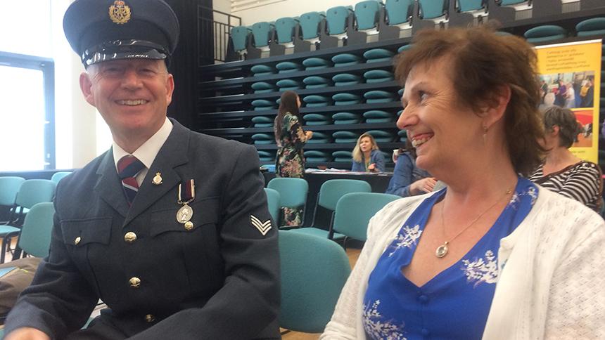 Karen Beattie with husband Rob