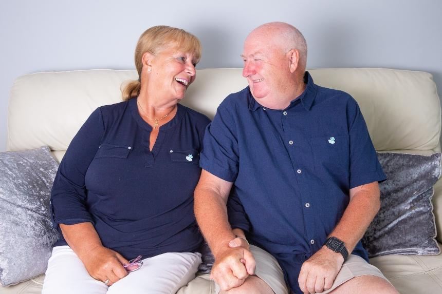 Tommy Dunne with his wife, Joyce