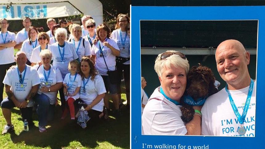 Paul and Tracey at Memory Walk events