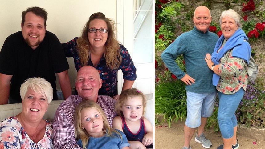 Tracey and Paul with family