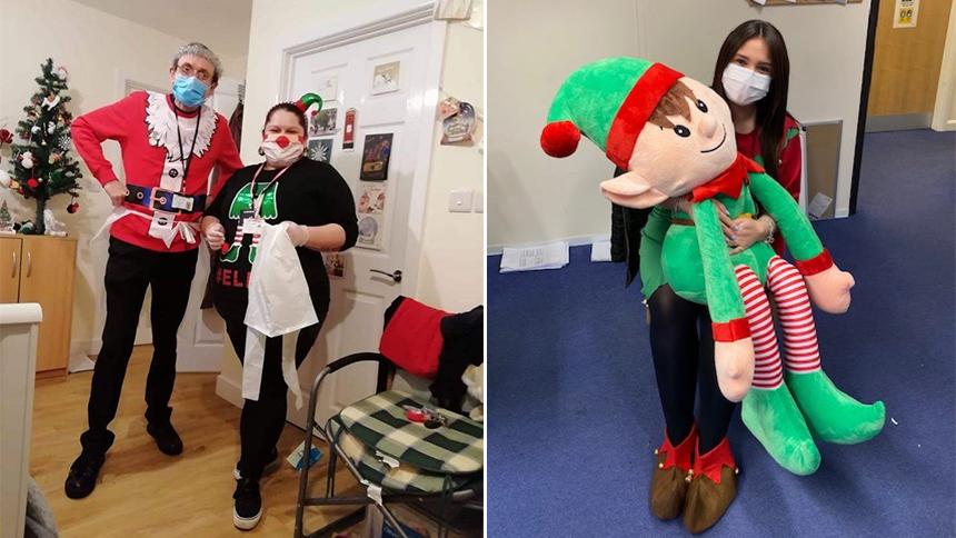 Elf Day at Liberty Care Flintshire