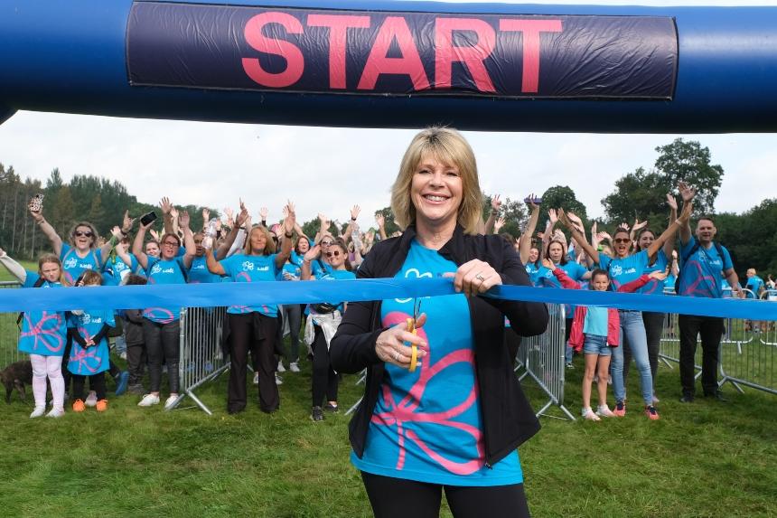 Ruth Langsford at the Memory Walk starting line