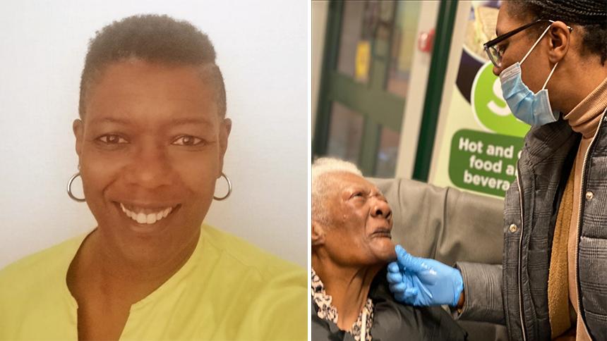 Faith Walker and her mum