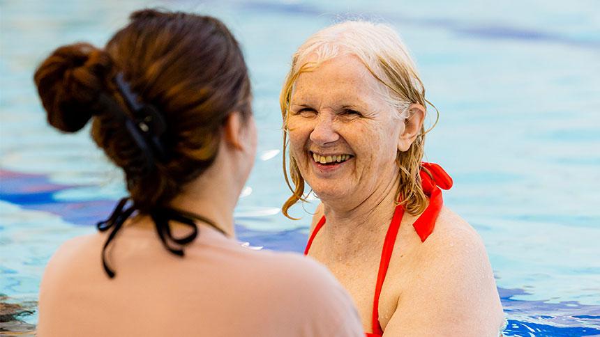 People in swimming pool