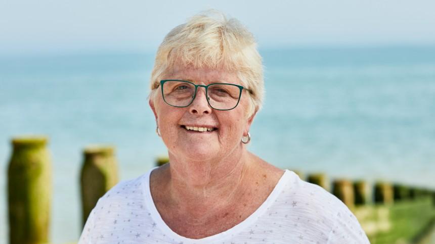 Chris by the sea on a sunny day