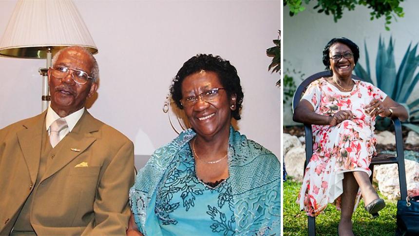 Doris with her late husband