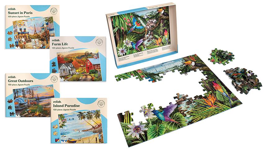 100-piece jigsaw puzzles