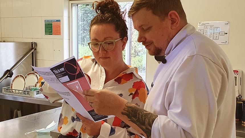 Staff at Mayfield House in Crewe