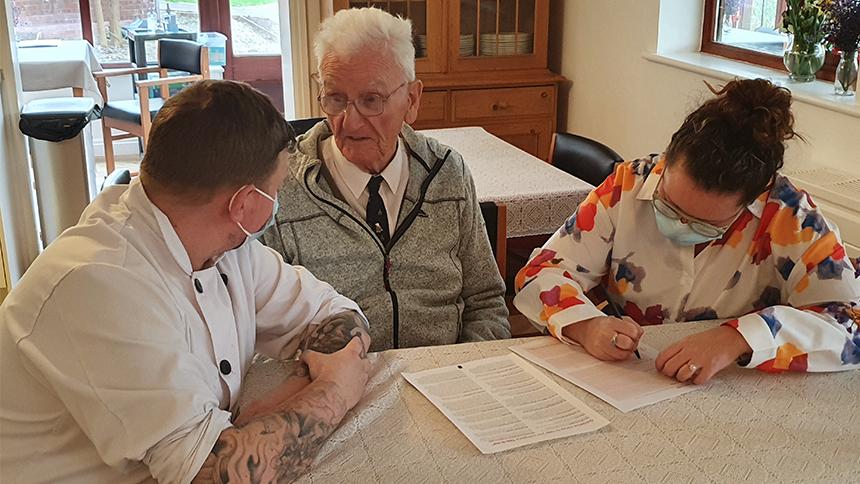 Staff at Mayfield House in Crewe