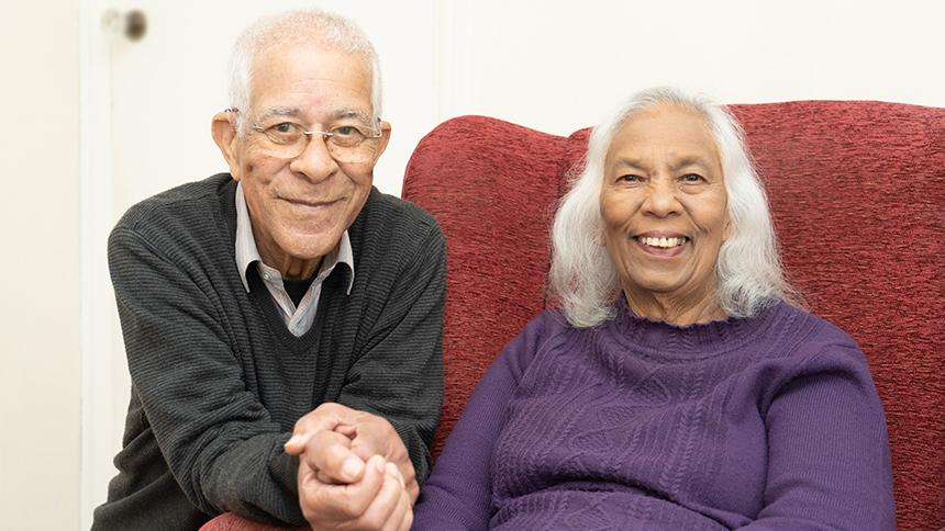 Shirley Williams with Bert