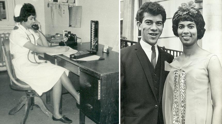 Shirley Williams with Bert