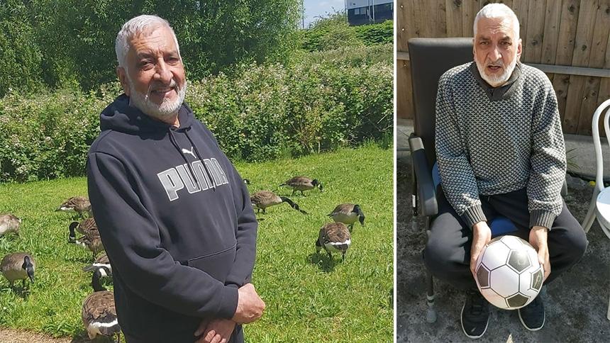 Uamar Khan's dad Sabzad.