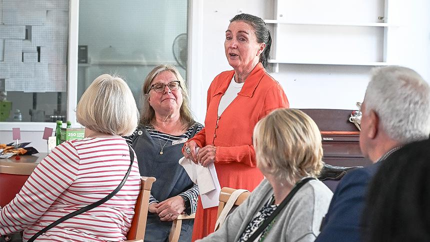 A Young Onset Dementia Activists group member speaking.