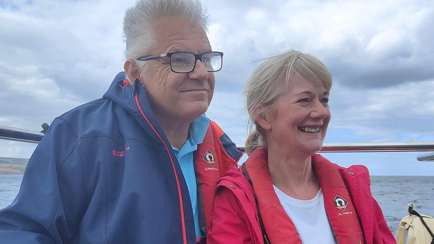 Ken Barnes with his wife Linda