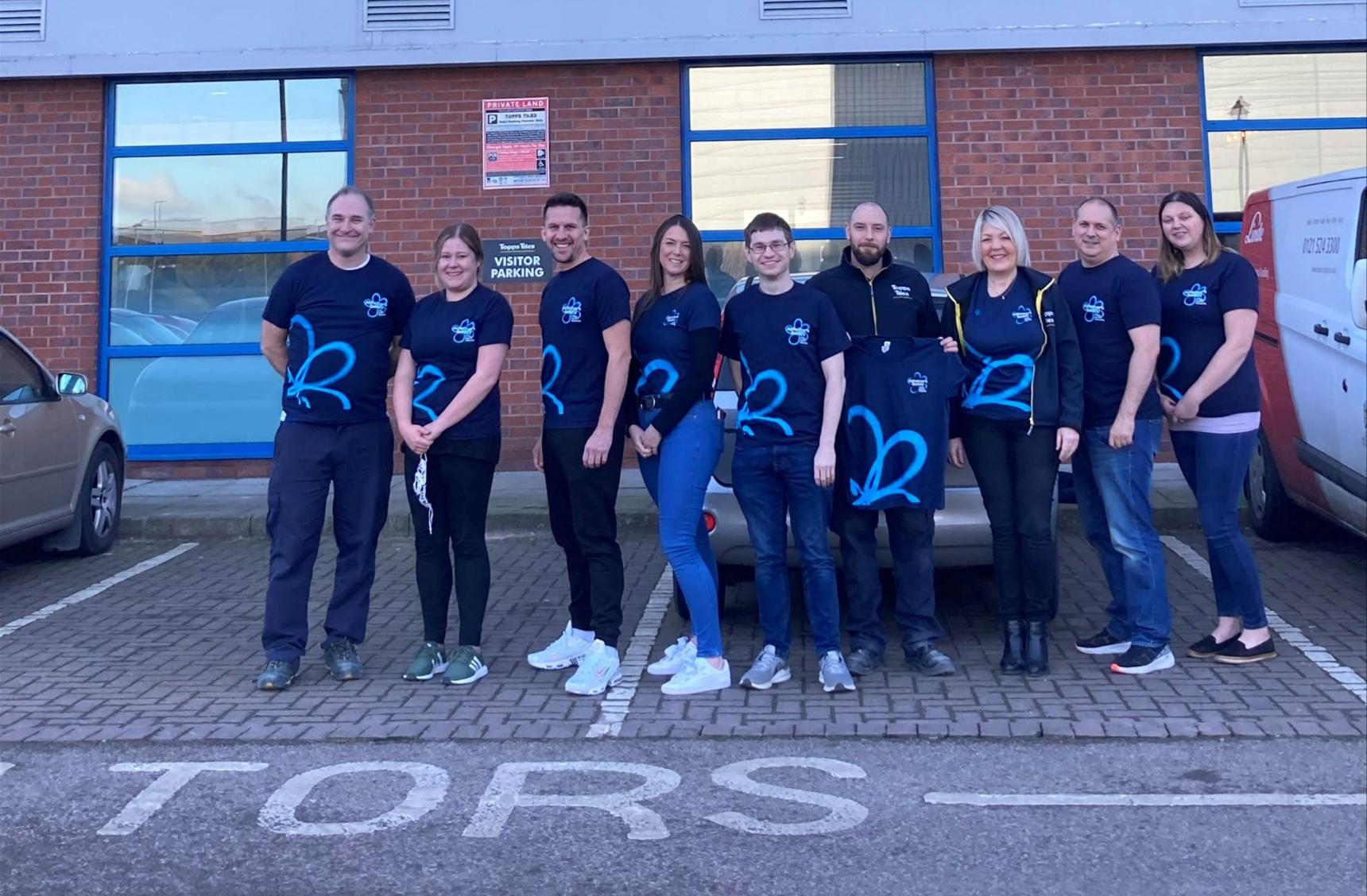 Topps Tiles Team at Topps Tiles Launch event 