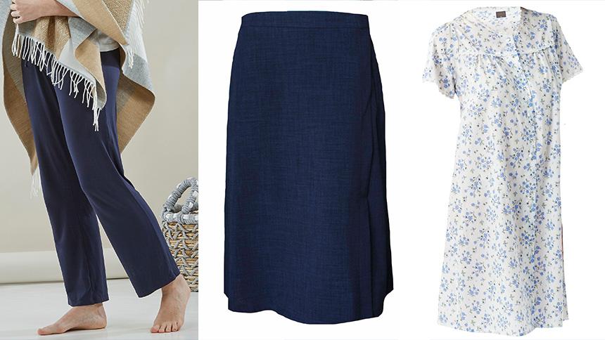Deborah trousers, Delia skirt, Jenny nightdress