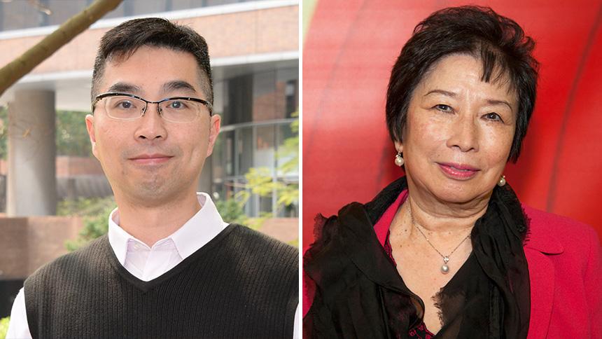 Dr Sunny Chan (left) and Rosa Hui (right)