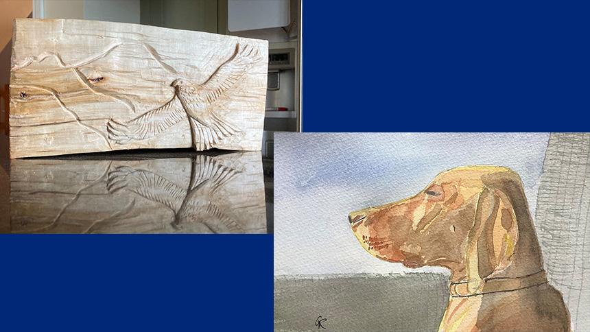 Carving and painting by George Rook