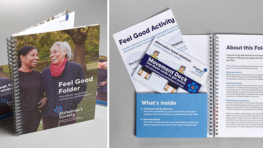 Pictures of the new Feel Good Folder and its contents