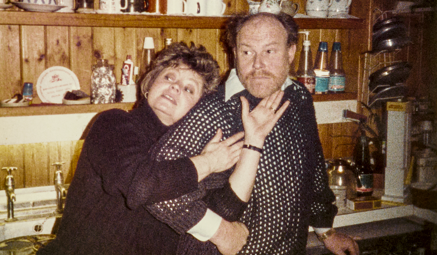 Pru and Tim in a kitchen