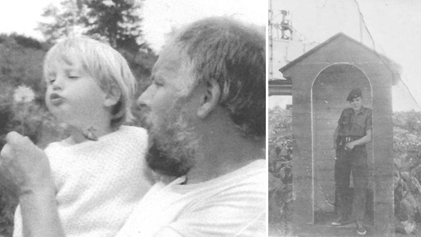 Ralph in his younger days and when in the Marines