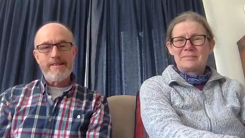 Peter Chapman and his wife Louise Oliver