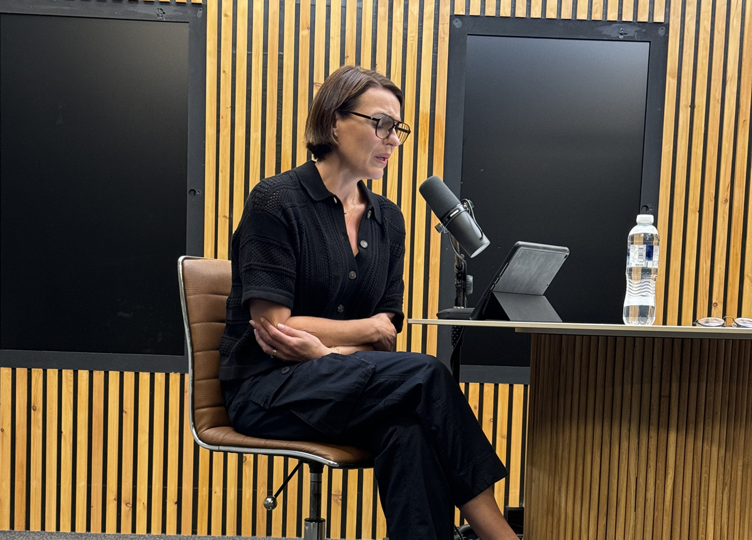 Suranne Jones recording Support Line calls