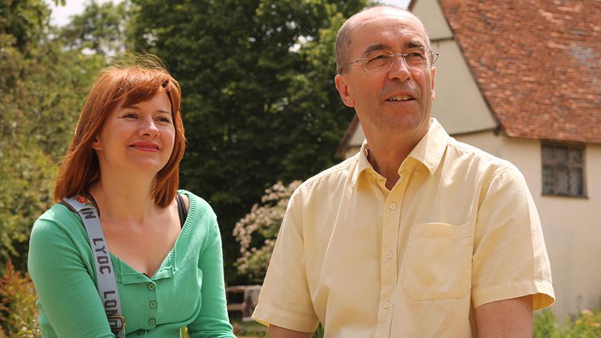 Kerry Hine with her late husband Charles