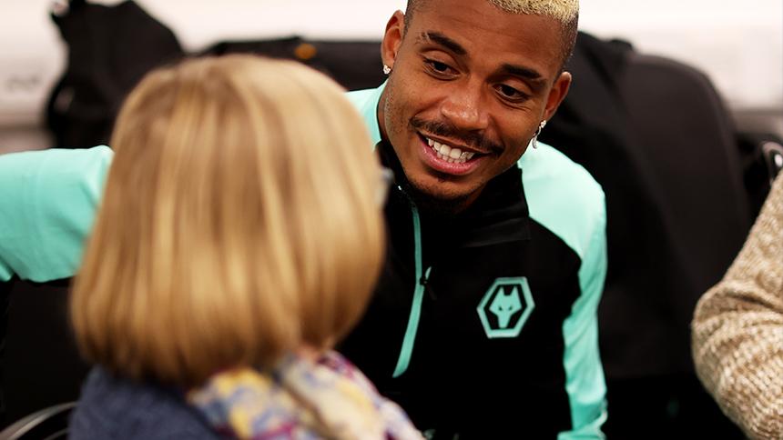 Wolves midfielder Mario Lemina at Molineux Memories