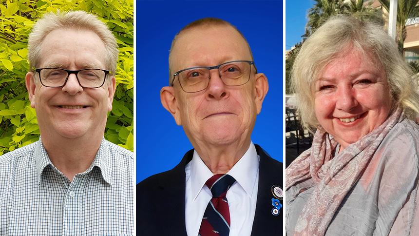 Philip Angrave, Pete Middleton and Anita Goundry