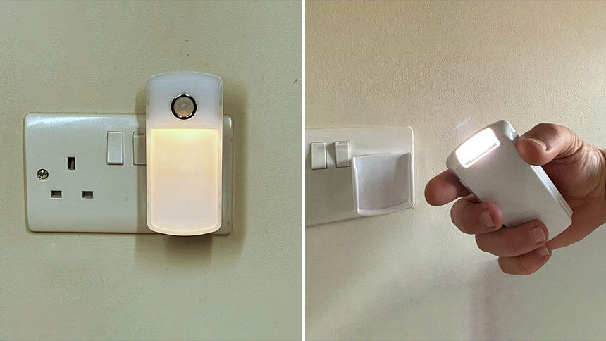 Plug-in sensor light