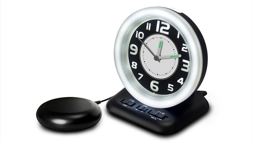 Wake & shake alarm clock