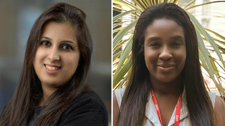 Zunera Khan and Kamara McLeish Evoloko from the CARE Network Study