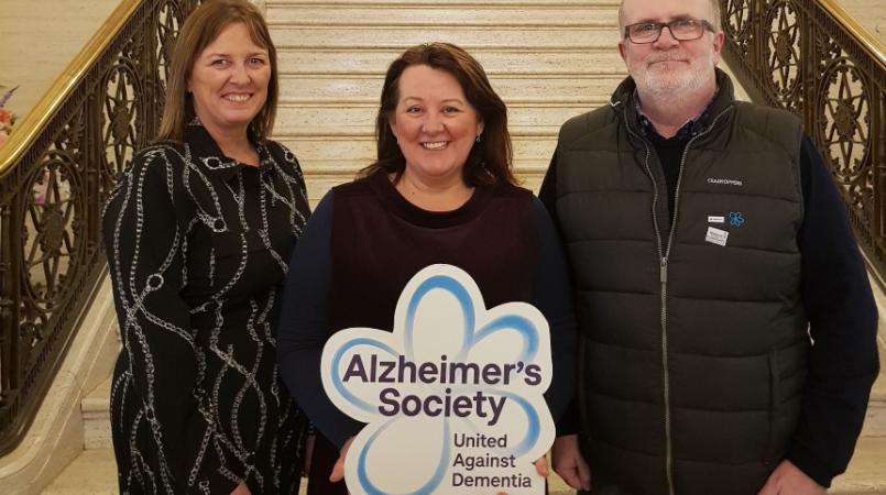 Bernadine McGrory NI Country Director Chair of the Department for Communities Committee DUP MLA Paula Bradley MLA and Mr. Michael Keenan