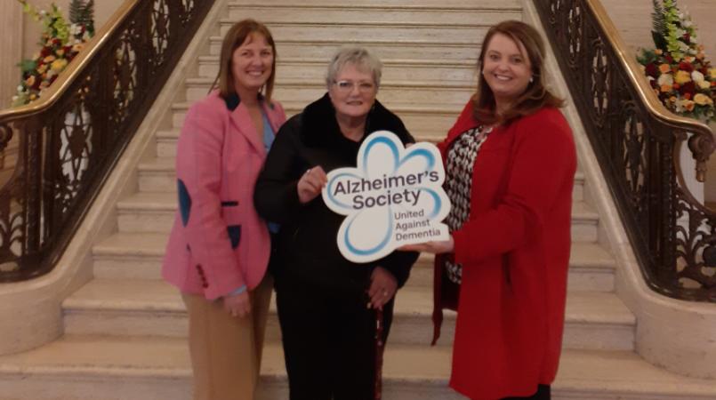 Bernadine McGrory Mary Best and SDLP MLA Sinead Bradley