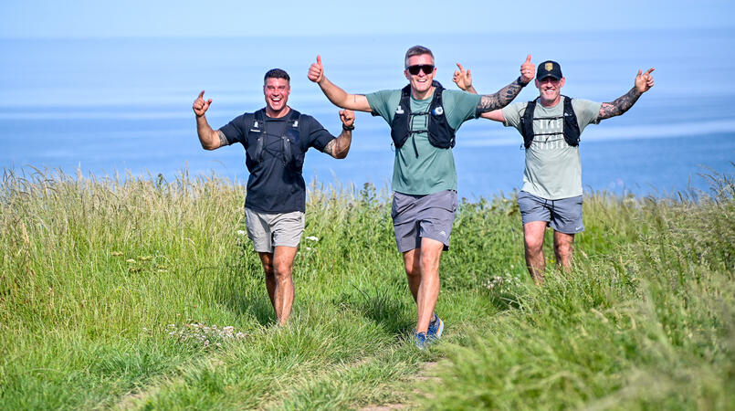 North Yorks hikers on coast